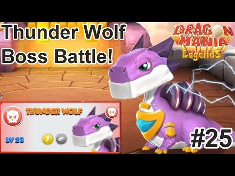 Thunder Wolf Boss Fight + Banana Dragon! - Dragon Mania Legends PC Walkthrough Part 25