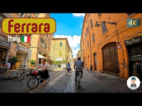 Ferrara, Italy 🇮🇹 - Summer 2022 - Virtual Walking Tour City 4K 60FPS ASMR