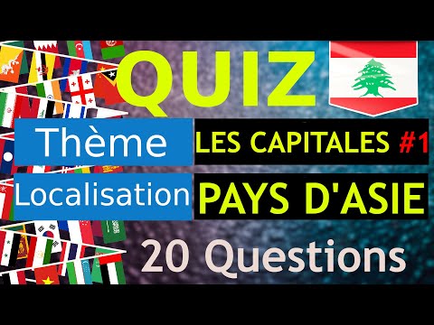 Quiz - 🎌 Les capitales des pays d'Asie #1 - Quiz de 20 questions [QCM]
