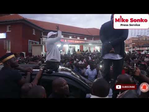 Mike Sonko receives a rapturous welcome during his tour of Kisii