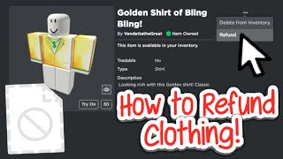 How to Refund Deleted Clothing on Roblox! (2024)