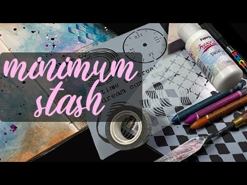 MINIMUM STASH Guided Art Journaling 🦋 Journal on Monday 216