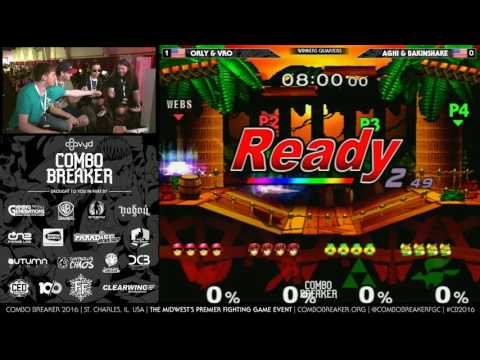 CB2016 Doubles - ORLY & Vro Vs. Bakinshake & Aghi - SSBM WQ - Smash Melee