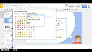 Emojis Google Docs and Slides