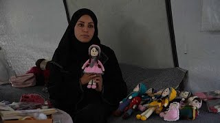 Palestinian mother in Gaza sells handmade dolls to survive amid displacement crisis