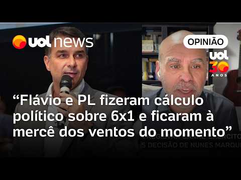 Flávio Bolsonaro e PL fizeram cálculo político ficando à mercê da maré política sobre 6×1 | Borges