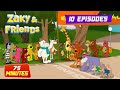 Zaky & Friends 75 Minutes Compilation | 10 Zaky Cartoon Episodes