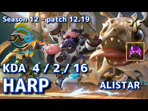 【KRサーバー/C1】DFM Harp アリスター(Alistar) VS アムム(Amumu) SUP - Patch12.19 KR Ranked【LoL】