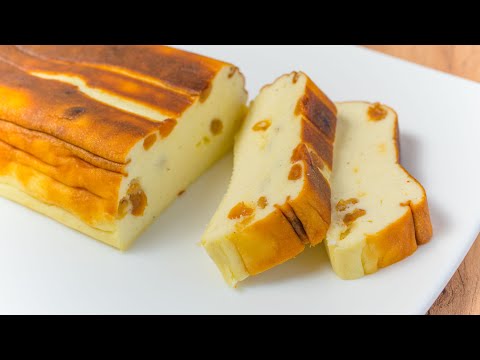 Delicate vanilla cottage cheese casserole with raisins. A delicious dessert recipe.