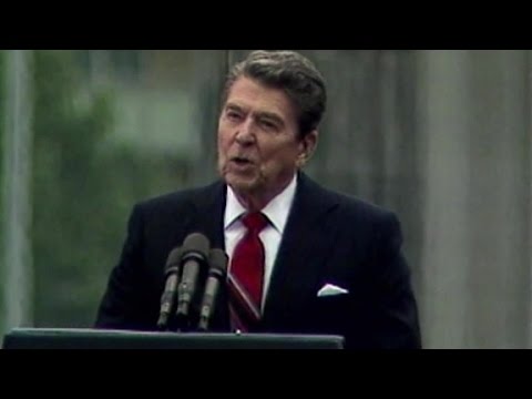 Reagan's famous words: "Tear down this wall"