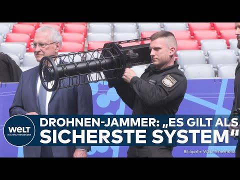DEUTSCHLAND: Polizei testet Drohnenabwehrgerät, um EM-Stadien vor Terrorangriffen zu schützen