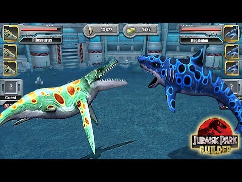 MEGALODON VS PILOSAURUS - AQUATIC SHARK TOURNAMENT || JURASSIC PARK BUILDER