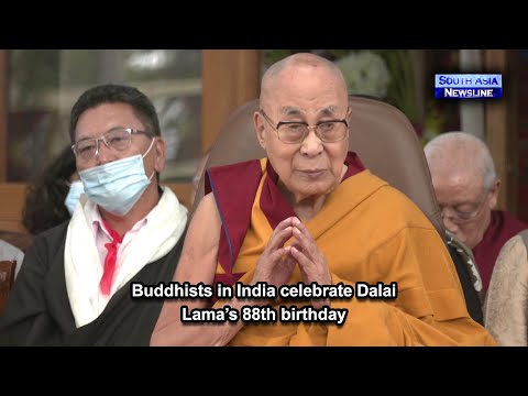 Buddhists in India celebrate Dalai Lama’s 88th birthday