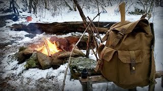 Bushcrafting with the First Snow