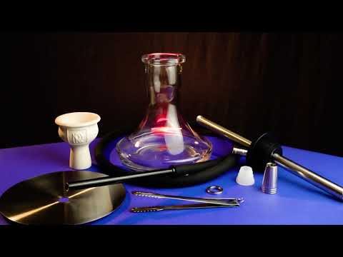 M  ROSENFELD Stainless Steel Hookah with vertical purge