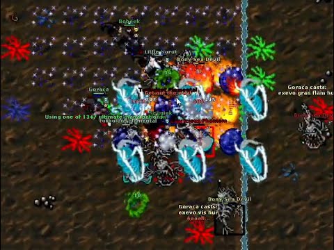 HUNT x4 (Bobeek+Goraca)- PEIXINHOS Ebb and Flow LEVEL 1900 !- Tibia#437, (STREAMER Bobeek)