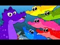 Five Crocodiles Went Swimming One Day | Nursery Rhymes | Kids Colors Songs | Baby Rhymes