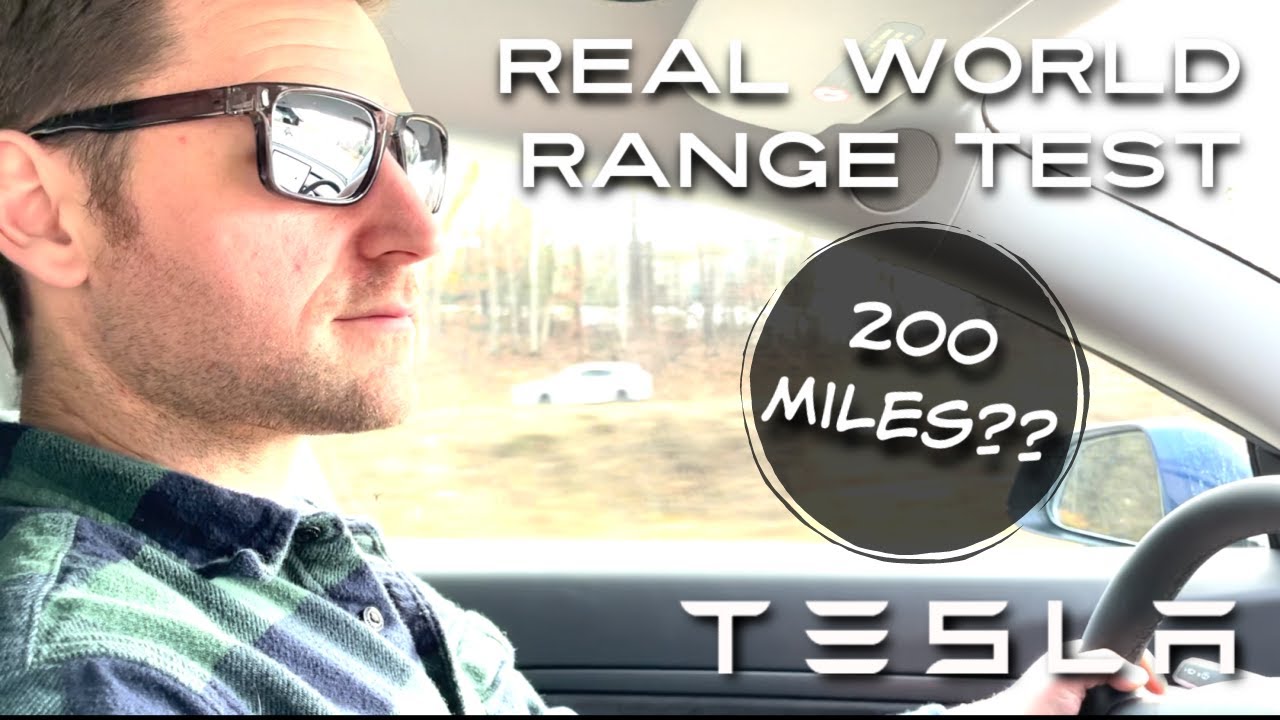 2021 Tesla Model 3 Standard Range Plus 75 mph Real World Highway Range Test