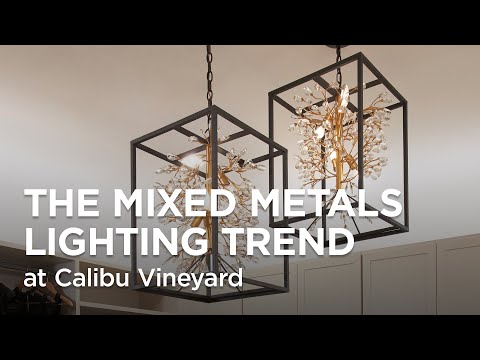 The Mixed Metals Lighting Trend at Calibu Vineyard - Lamps Plus