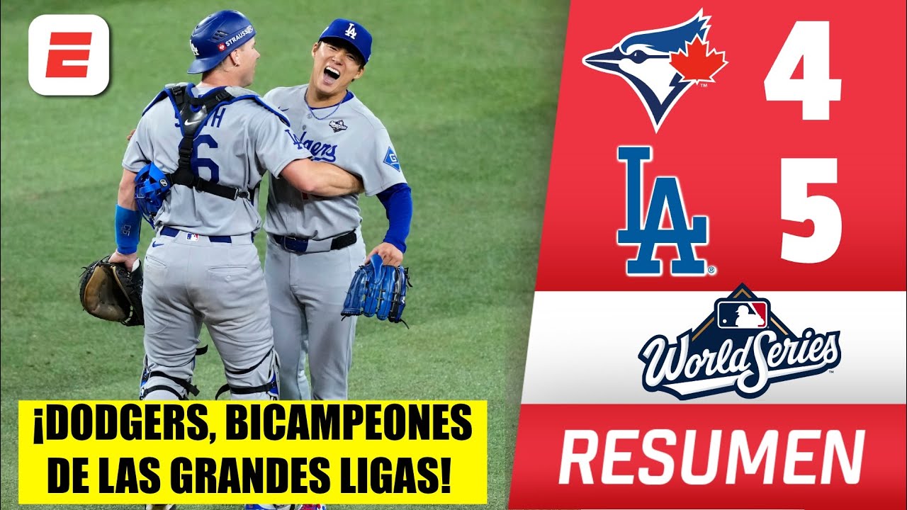 HISTÓRICO. DODGERS, BICAMPEONES de la SERIE MUNDIAL tras vencer a BLUE JAYS en el JUEGO 7 | MLB