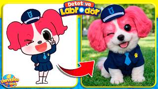 Desafios Incríveis DETETIVE LABRADOR 🕵️🐶Papillon, Officer Doberman, Sheriff Cane Corso, Dr. Antel