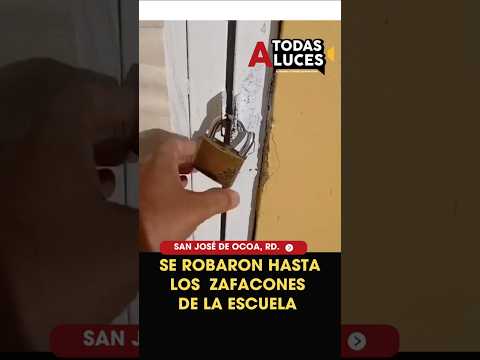 Se robaron hasta los zafacones de la escuela El Rincón del Pino Ocoa