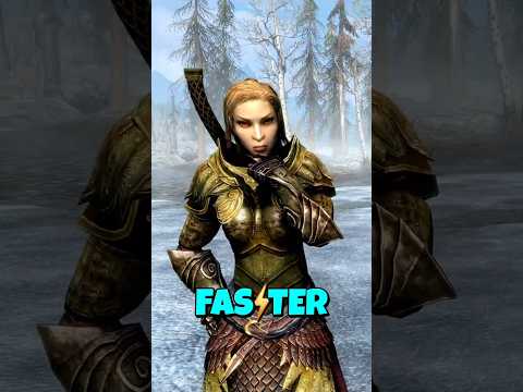 🏃‍♂️ High Elf Speed: The Hidden Advantage! #elderscrolls #bethesda #skyrim #gaming #secrets #shorts
