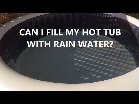 Filling A Hot Tub With Rain Water