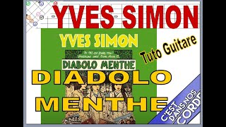 YVES SIMON   DIABOLO MENTHE  (Picking)    TUTO GUITARE Tabs