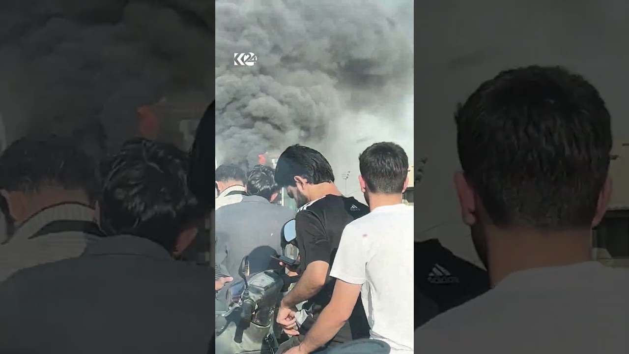 ڤیدیۆ | ھەولێر.. ھوتێلێک لە نزیک  یاریگای فرانسۆ هەریری گڕی گرت