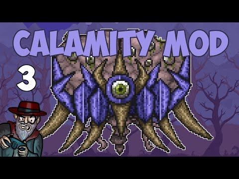 Terraria # 3 FIRST BOSS  - 1.3.4 Calamity Mod Let's Play