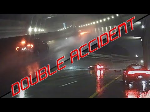 Double Trouble: 2 Hydroplaning Accidents, same spot.