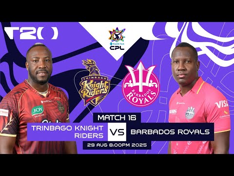 LIVE | Trinbago Knight Riders vs Barbados Royals | CPL 2025