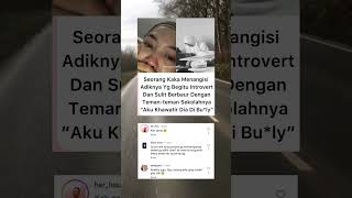 Download lagu Wanita ini menangis ketika melihat adiknya yang begitu introvert dan tak berbaur #beritaterkini mp3