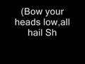 All hail Shadow lyrics (Crush 40) 