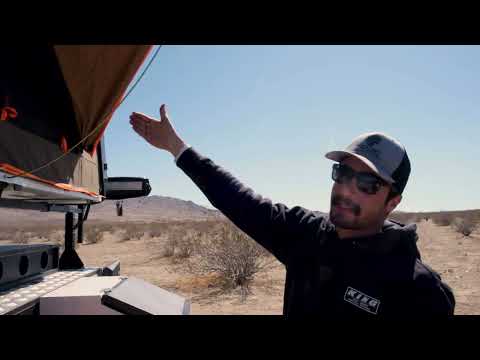 Tuff Stuff Overland Alpha Rooftop Tent Opening and Closing video