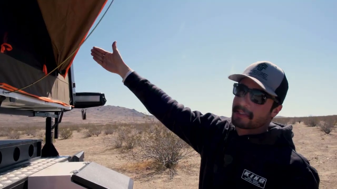 Tuff Stuff Overland Alpha Rooftop Tent Opening and Closing video