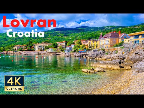 Lovran · wandeling door het centrum (4K) — YouTube-voorbeeldthumbnail