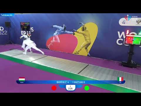 Sirius Epee 2022, ME Ind T64 Banyai HUN - Gaetani ITA