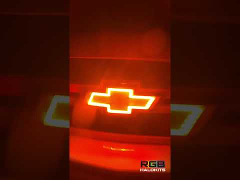 Transform Your Chevrolet: Multicolor Illuminated LED Emblem Logo RGB Halo Kits!