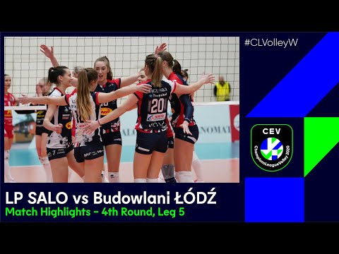 #CLVolleyW | LP SALO v. Budowlani ŁÓDŹ - Match Highlights