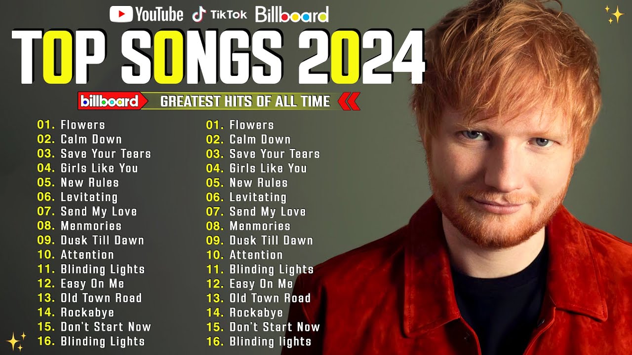 Ed Sheeran, Dua Lipa, Adele, Justin Bieber, Taylor Swift, Sia, Rihanna, Maroon 5 🌟 Pop Songs 2024