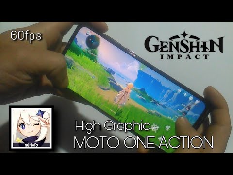 Genshin Impact on Moto One Action/exynos 9609 ( High settings Graphic 60 fps)