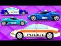 Police Car Formation And Uses Vehicle Videos For Babies By Kids Channel