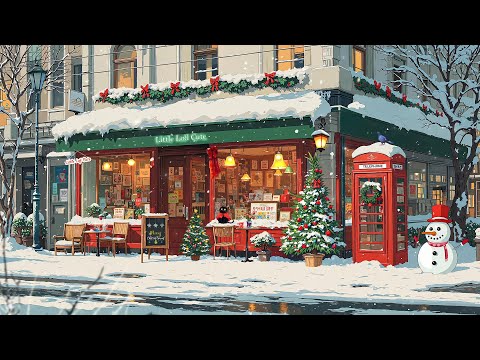 Holiday Winter Café 🎅 Christmas Lofi Tunes for Peaceful Mood 🎄 Lofi Hip Hop - December Lofi