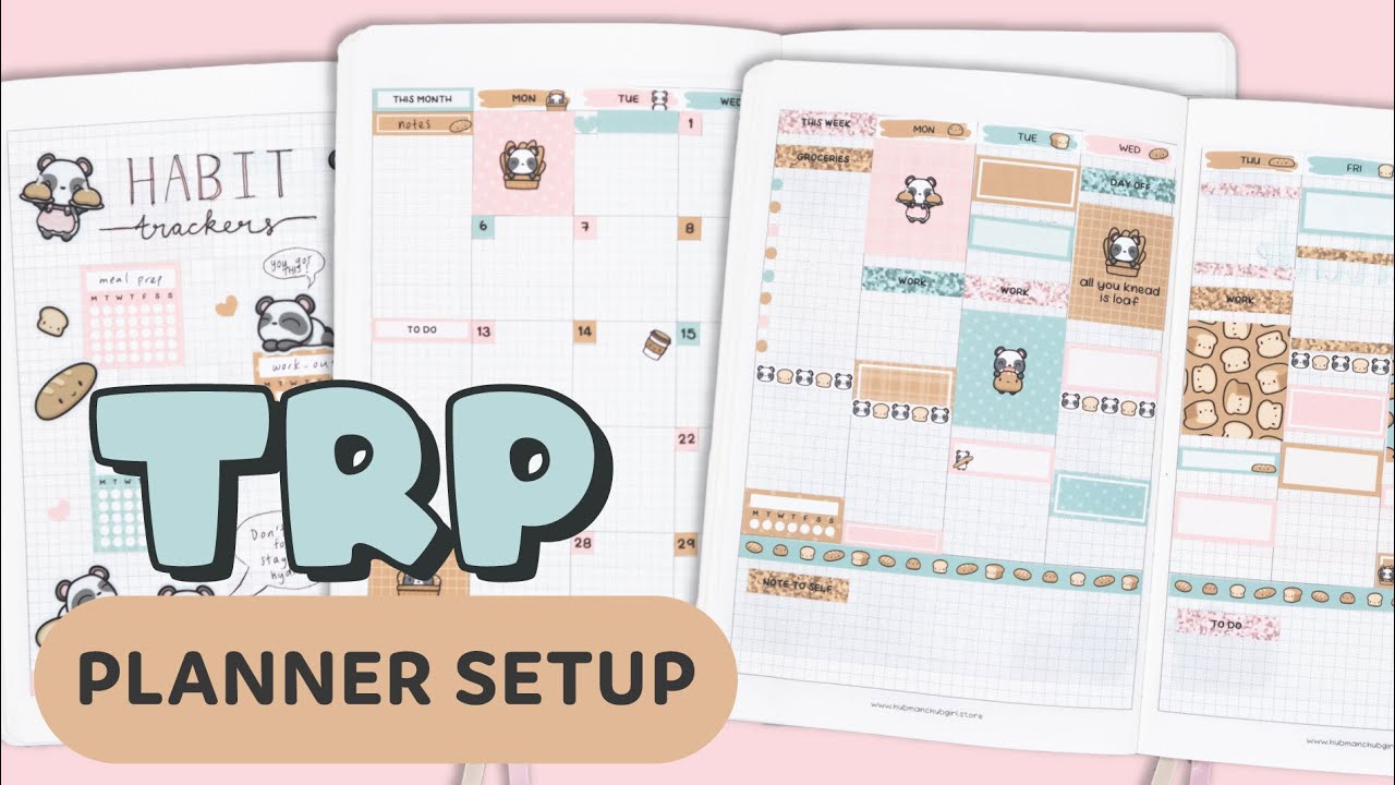 PLAN WITH ME: TRP planner edition | Hubman and Chubgirl