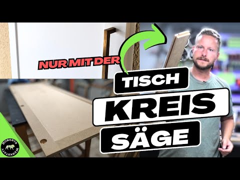 SHAKER TÜREN mit der Tischkreissäge - Garderobenschrank aus SEEKIEFER & MDF Teil 2