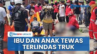 Laka Tragis di Ring Road 2 Samarinda, Ibu dan Anak Tewas di Tempat seusai Tergilas Truk Kontainer