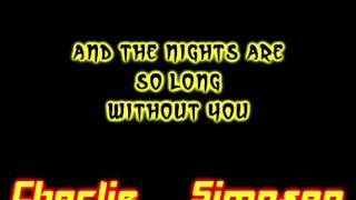 Charlie Simpson - Down Down Down ( Lyrics On Screen And Description )