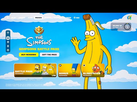 Fortnite Simpsons Battle Pass! (ALL REWARDS)